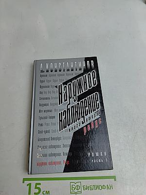 Наружное наблюдение. Ребус. Книга 2. Часть 1