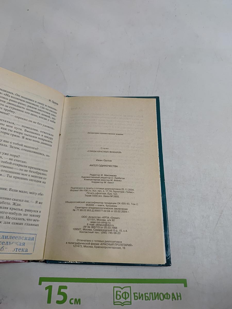 Улицы красных фонарей. Ангел одиночества