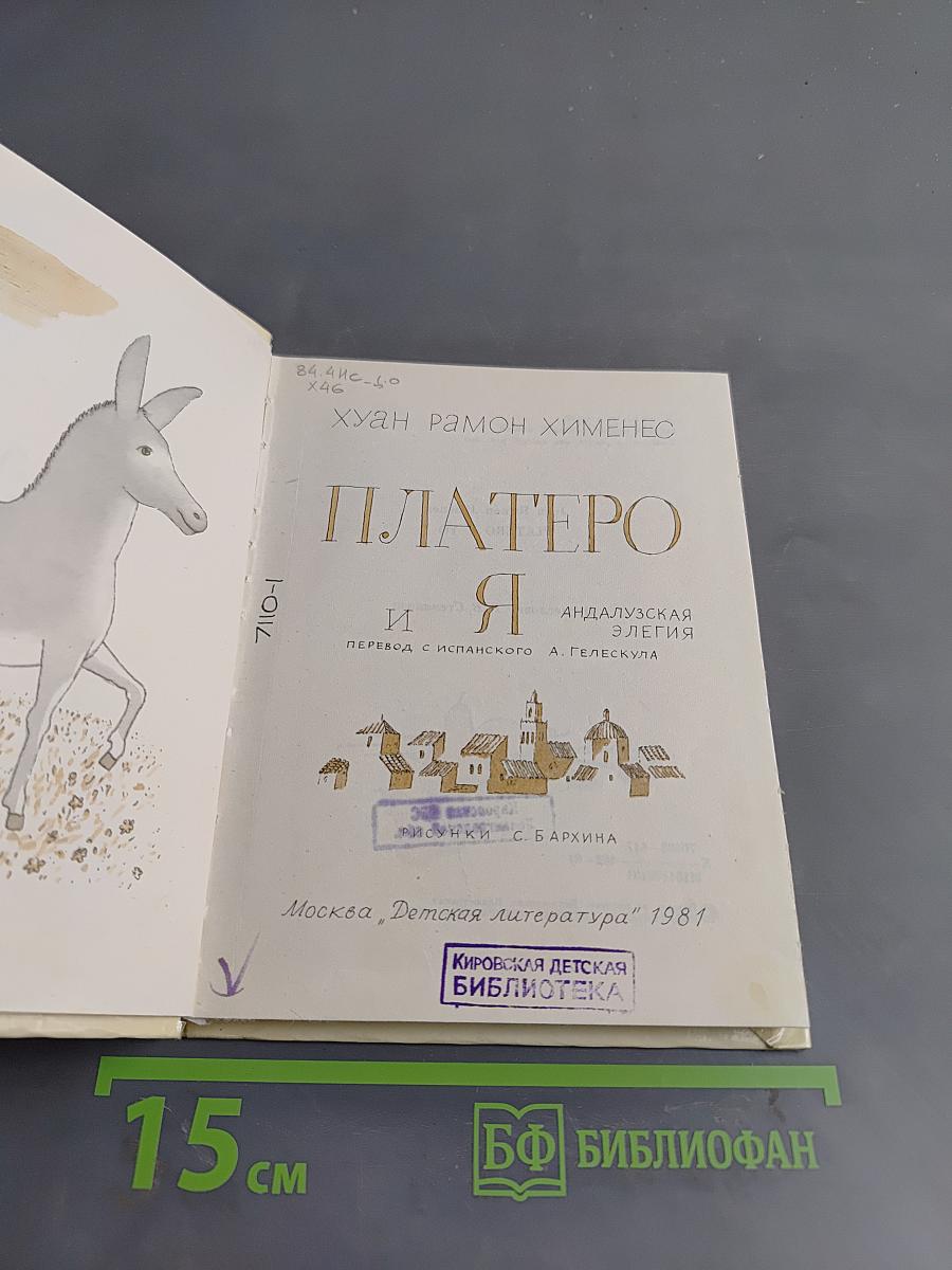 Платеро и я