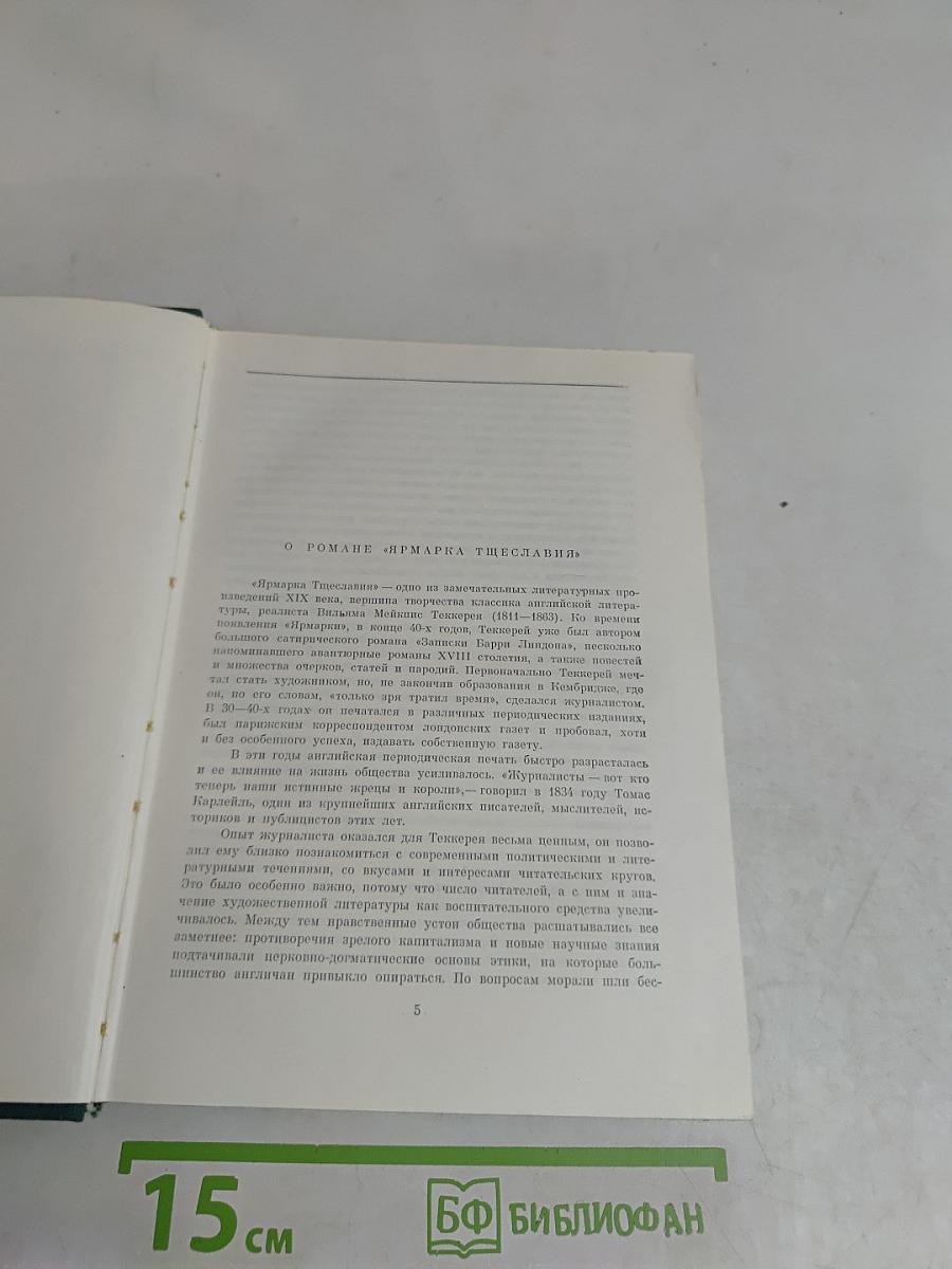 Ярмарка тщеславия. Роман без героев