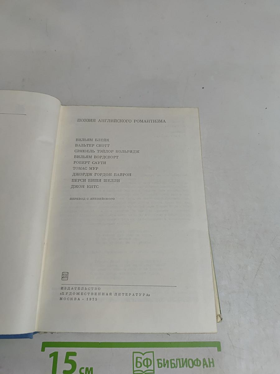 Поэзия английского романтизма XIX века
