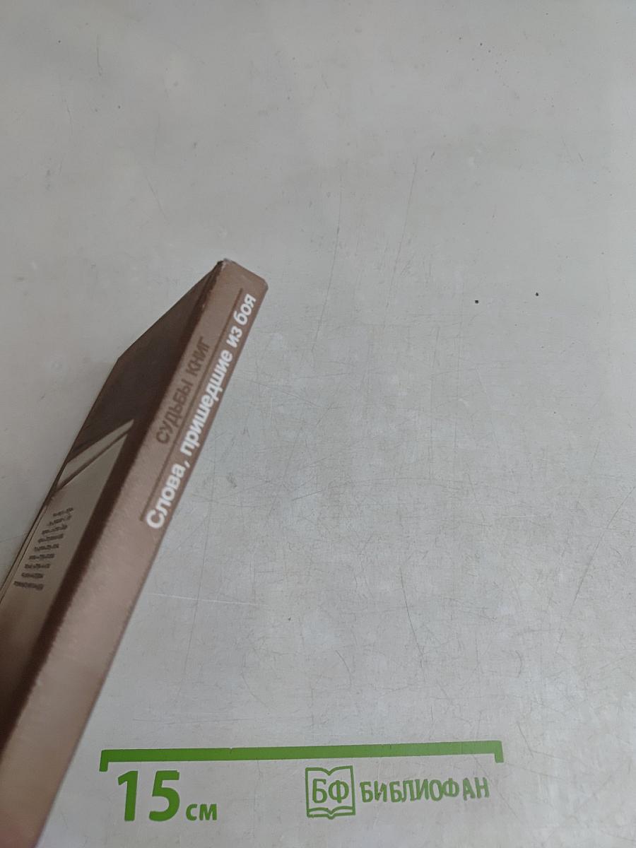 Слова, пришедшие из боя