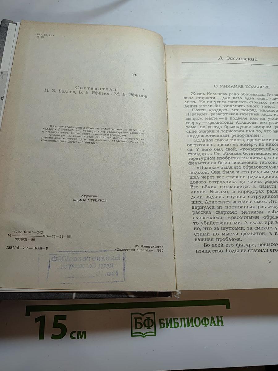 Михаил Кольцов, каким он был
