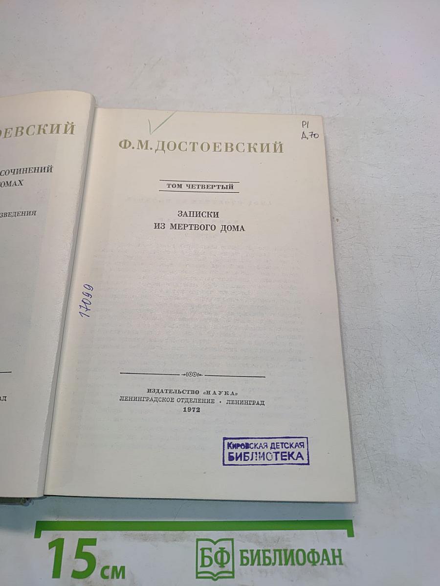 Записки из мертвого дома. Том четвертый