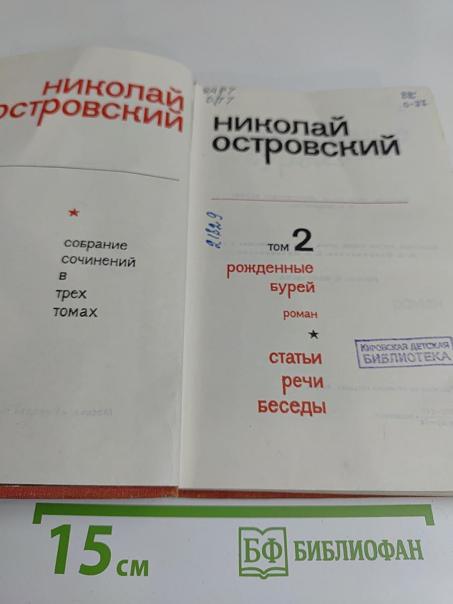 Собрание сочинений в трех томах. Том 2. Рожденные бурей. Статьи, речи, беседы
