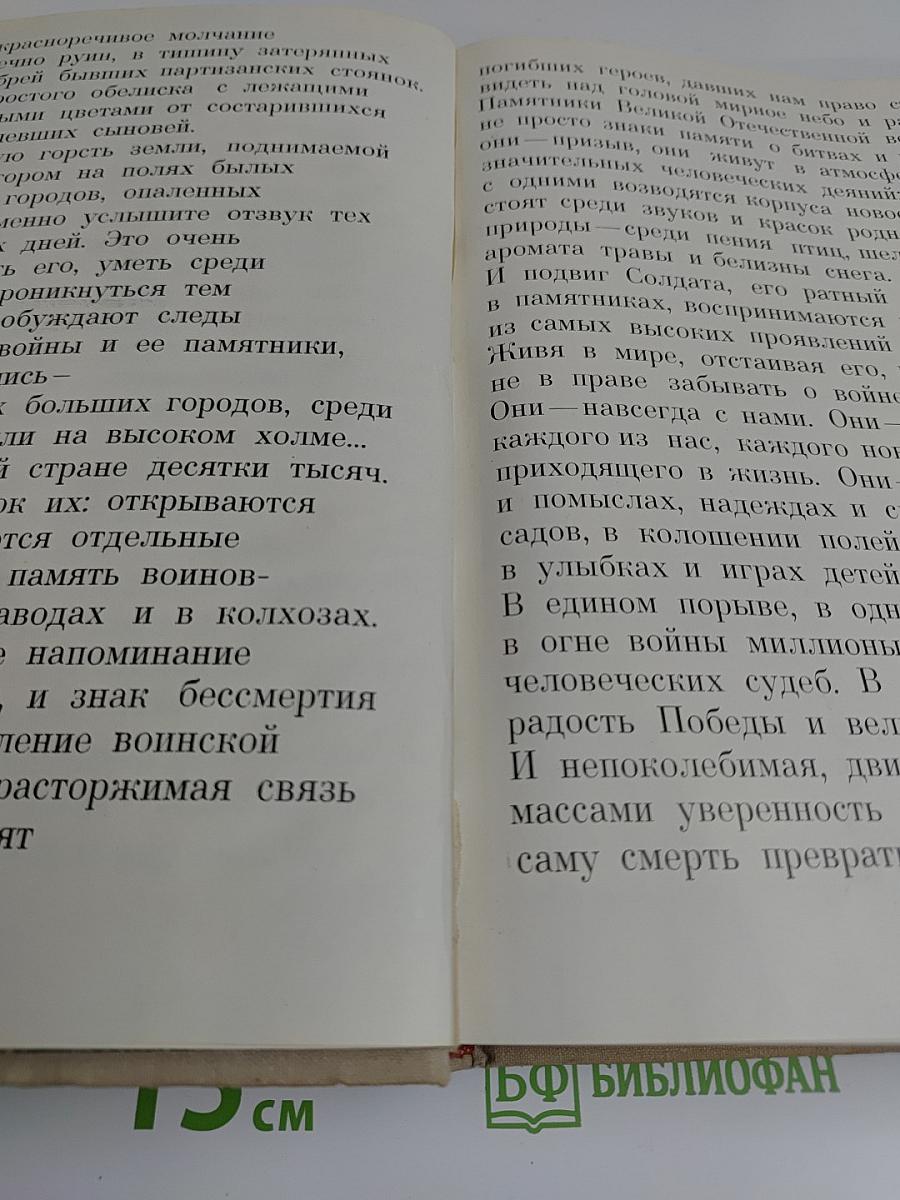 Вечным сынам Отчизны. Памятники Великой Отечественной войны