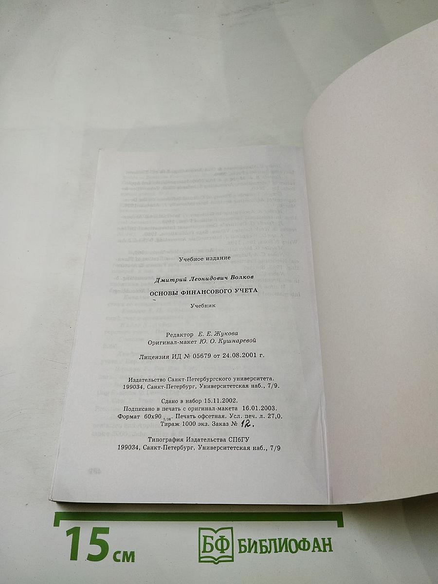 Основы финансового учета