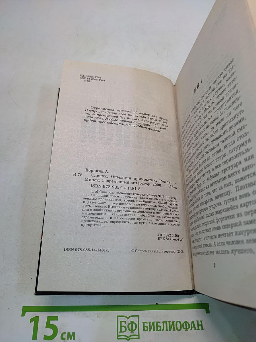 Слепой. Операция прикрытия