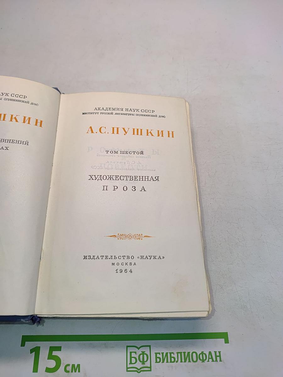 А.С. Пушкин. Художественная проза. Том шестой
