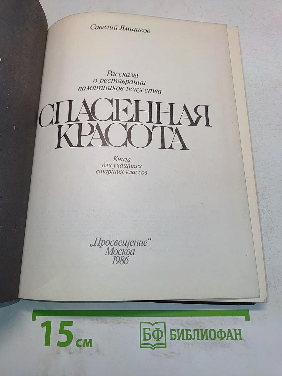 Спасенная красота. Книга для учащихся старших классов