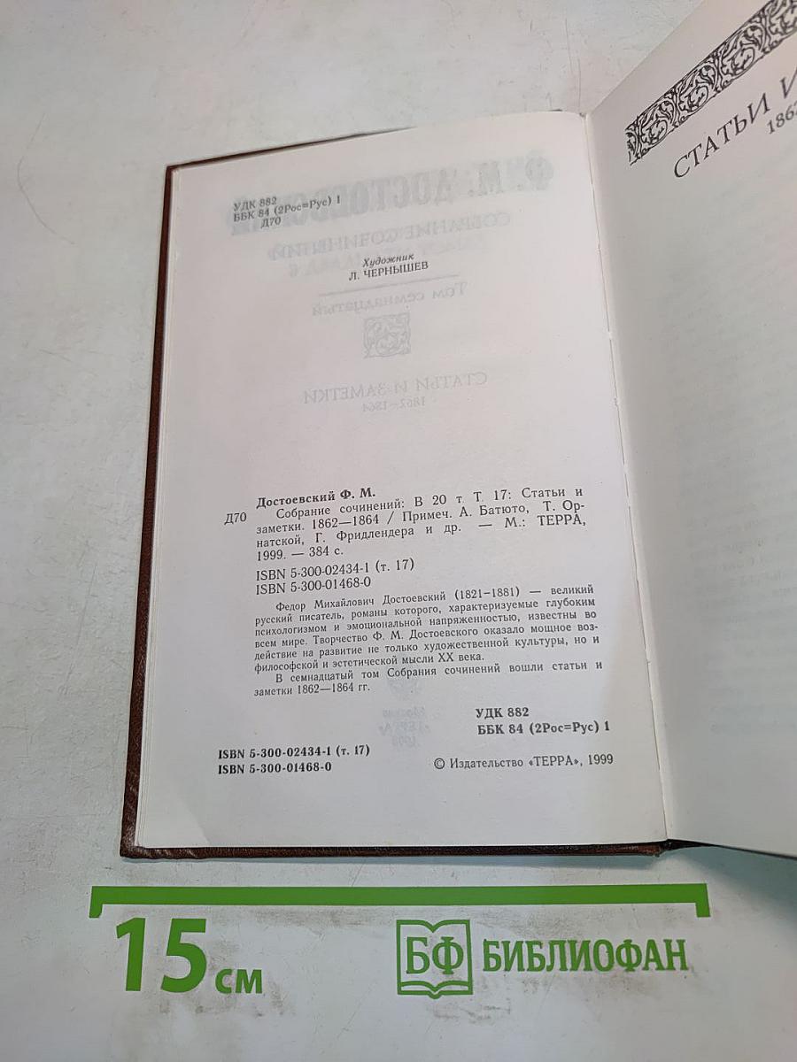 Собрание сочинений. Том семнадцатый. Статьи и заметки 1862-1864