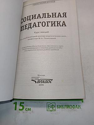 Социальная педагогика. Курс лекций