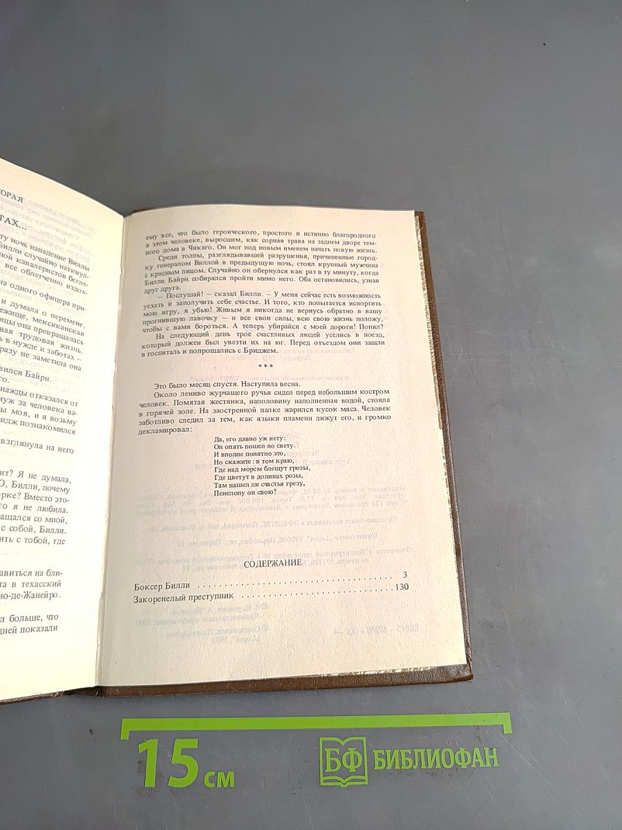 Боксер Билли. Закоренелый преступник