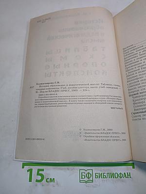 История образования и педагогической мысли: Таблицы, схемы, опорные конспекты