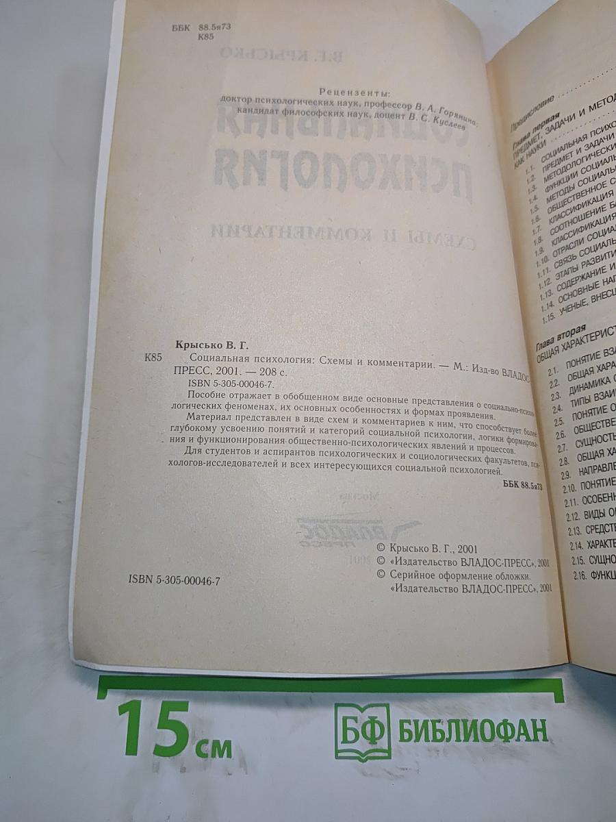 Социальная психология. Схемы и комментарии