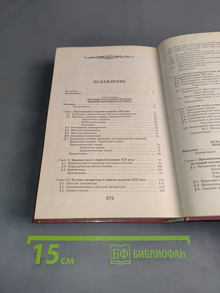 История русской культуры. XIX век
