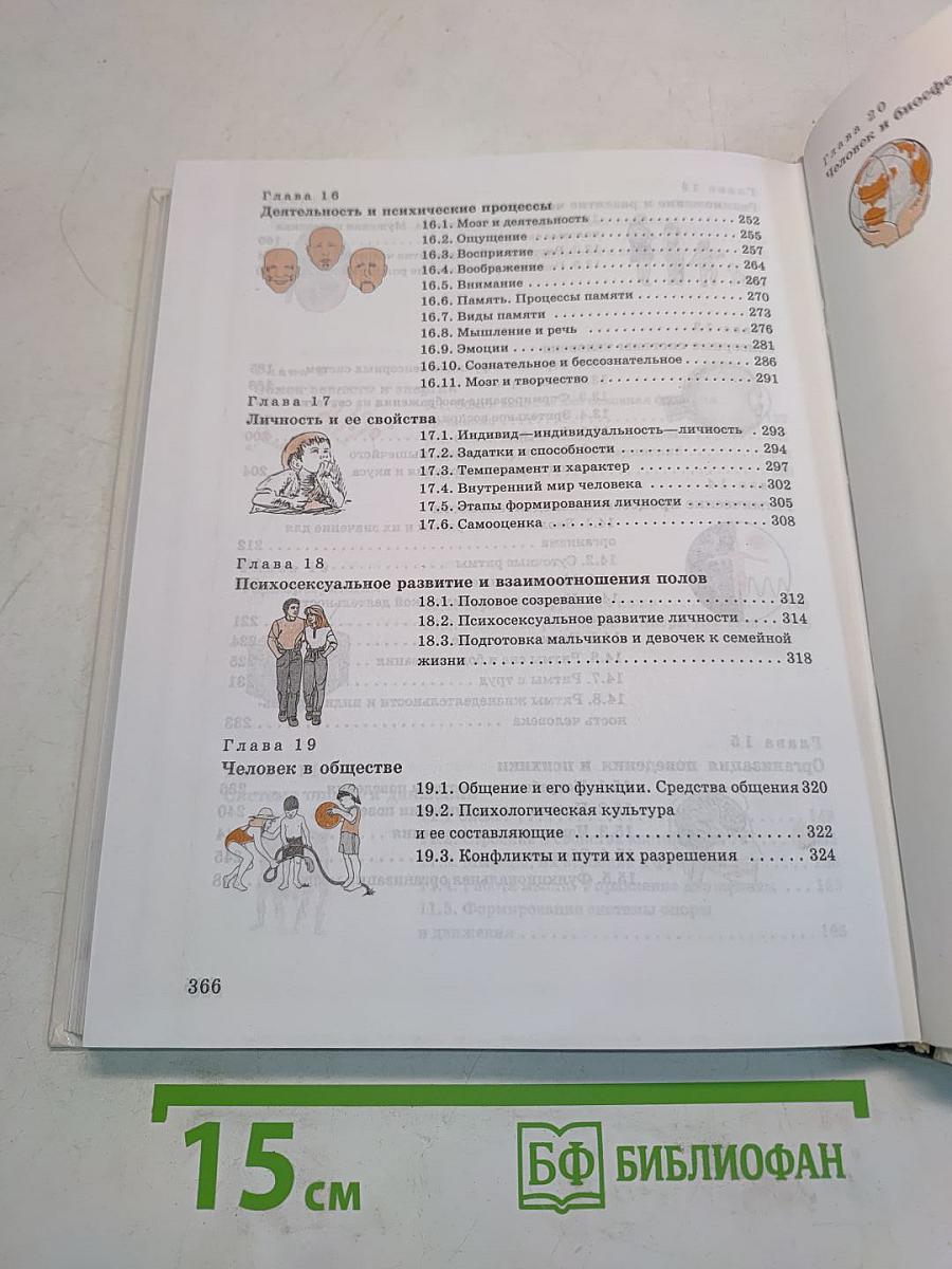 Человек. Основы физиологии и психологии. 9 класс