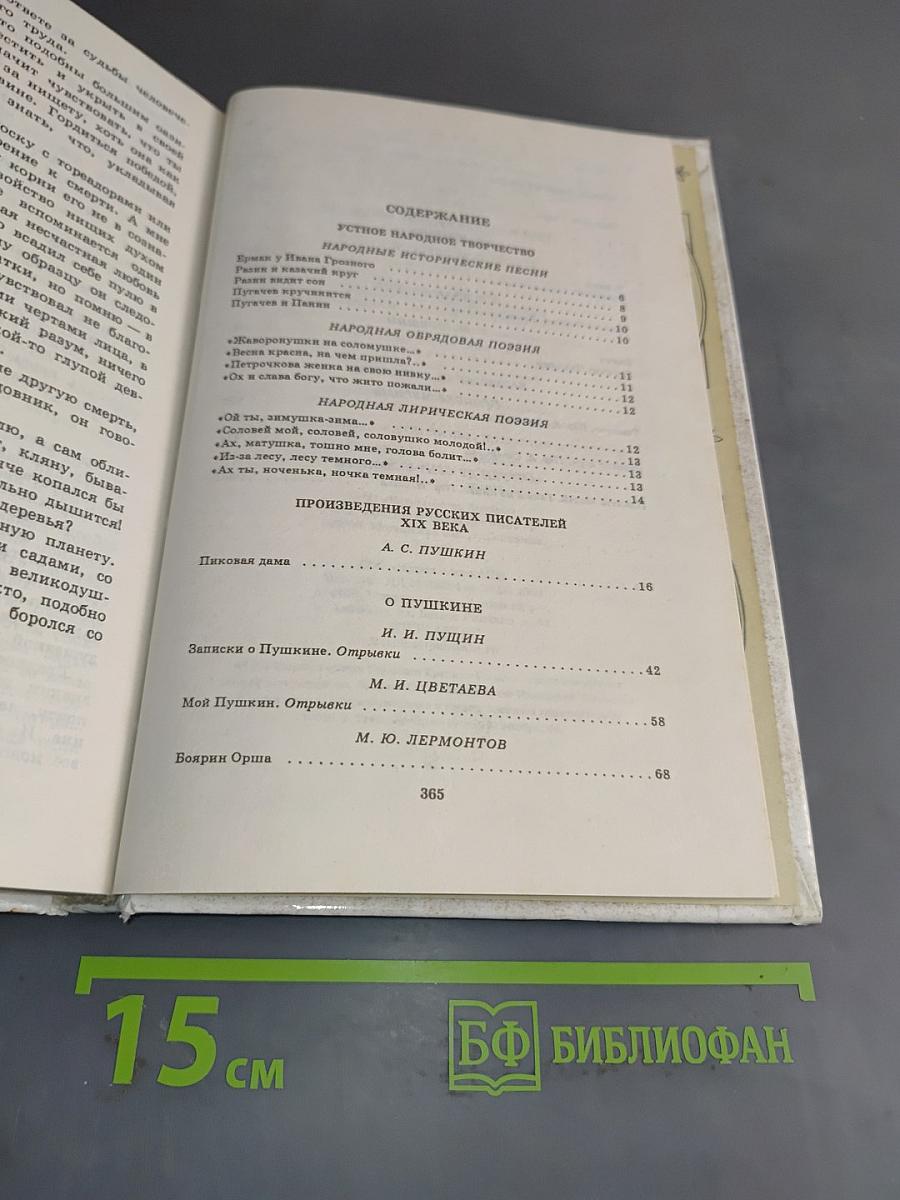 Литература. Книга для внеклассного чтения. 8 класс