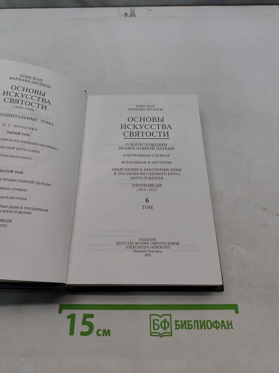 Основы искусства святости. Том 6
