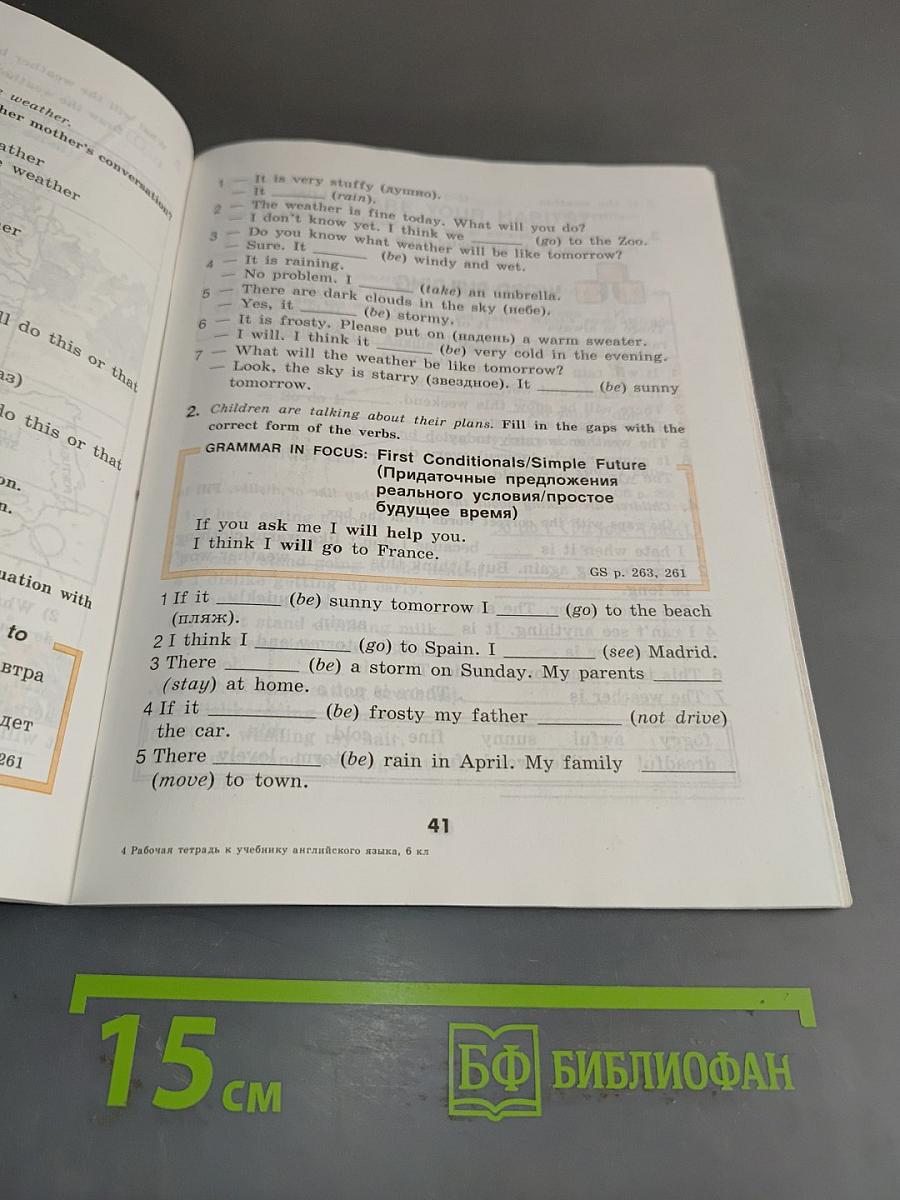 English 6. Activity Book. Рабочая тетрадь к учебнику английского языка