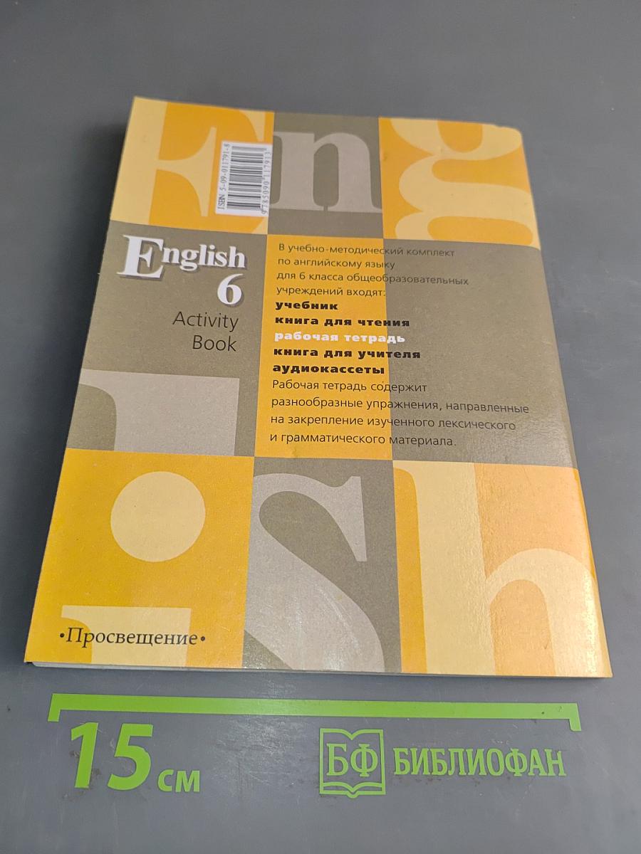 English 6. Activity Book. Рабочая тетрадь к учебнику английского языка