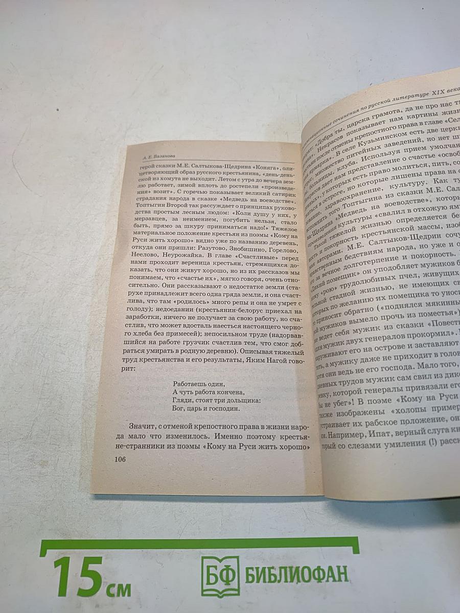 Экзаменационные сочинения по русской литературе XIX века. Самые трудные темы