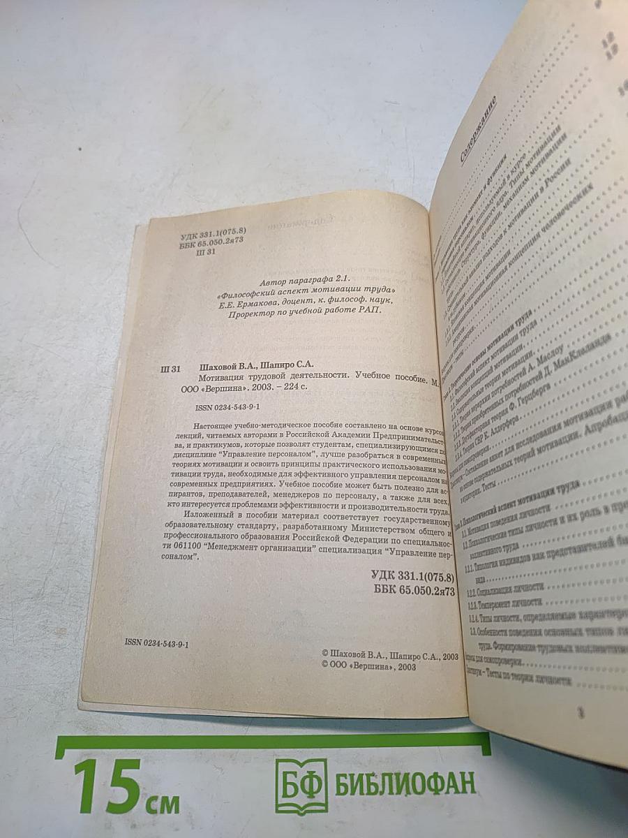 Мотивация трудовой деятельности