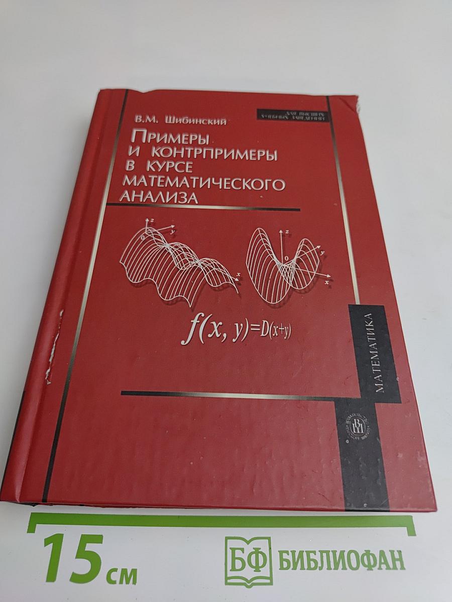 Примеры и контрпримеры в курсе математического анализа