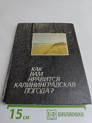 Как вам нравится калининградская погода?