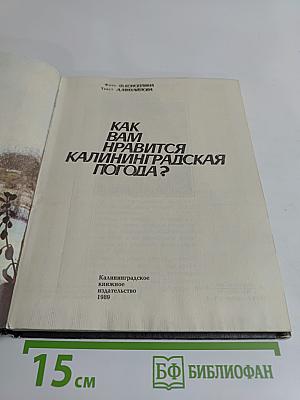 Как вам нравится калининградская погода?