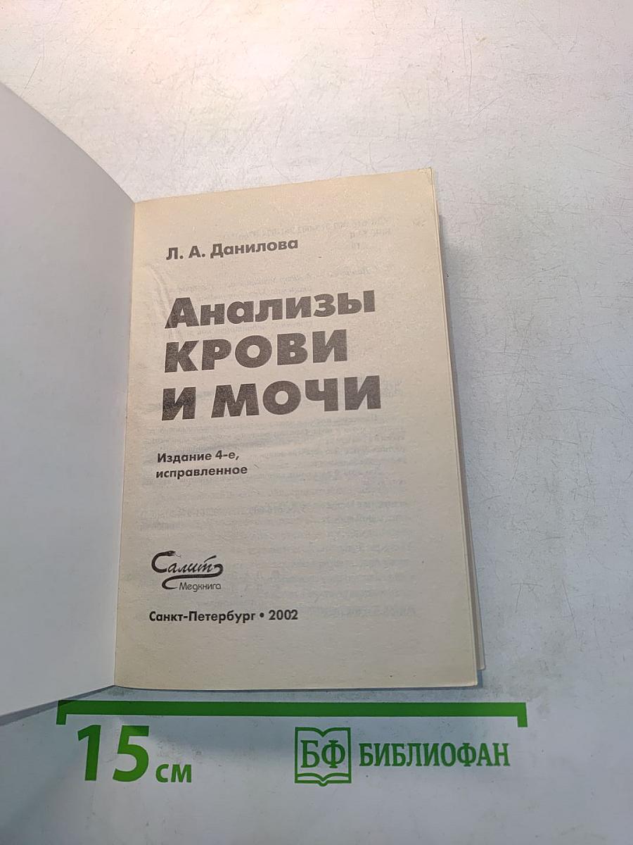 Анализы крови и мочи