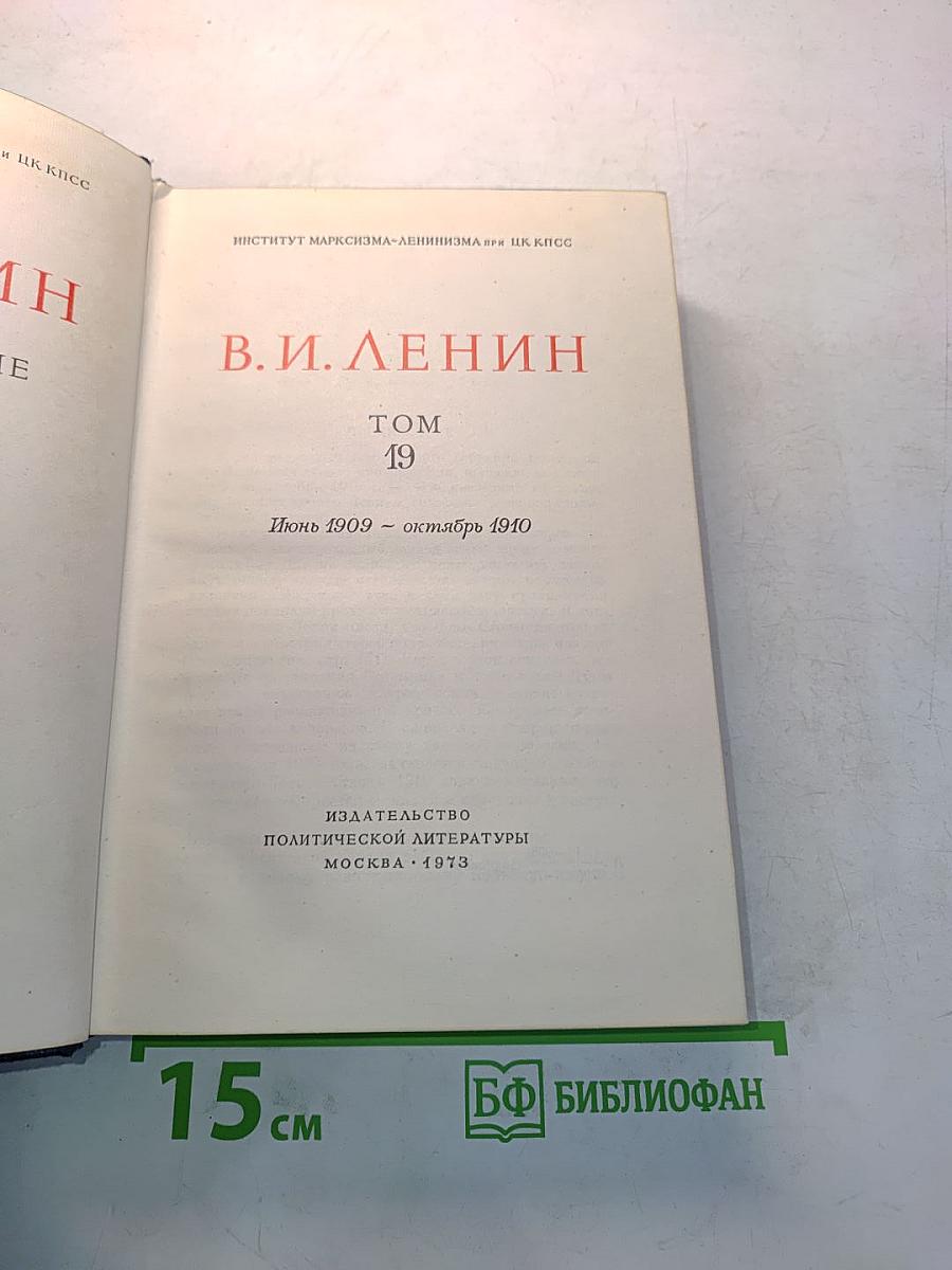 Полное собрание сочинений. Том 19