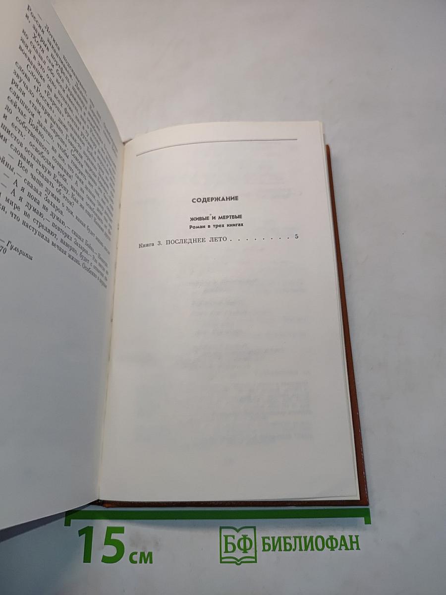 Живые и мертвые. Книга третья. Последнее лето