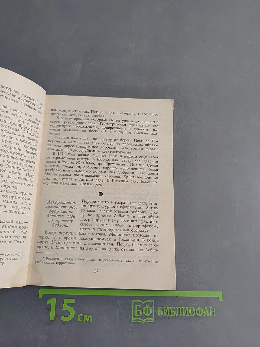 Летний сад и летний дворец Петра I