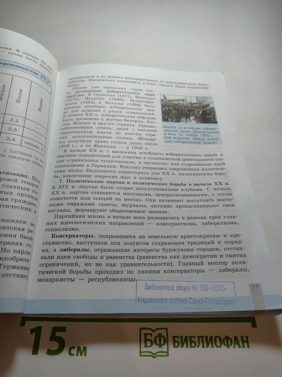 История. Всеобщая история. Новейшая история. 10 класс