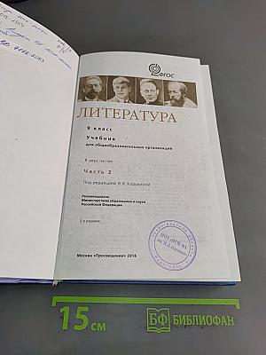 Литература. 9 класс. Часть 2
