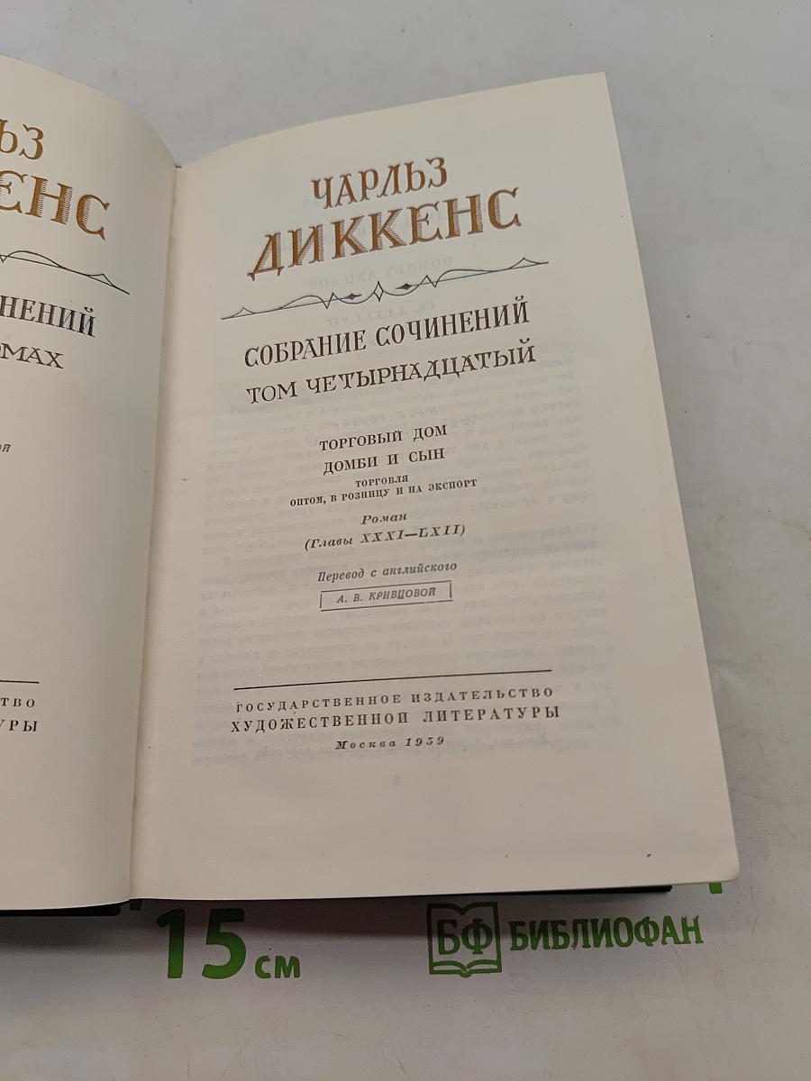 Собрание сочинений. Том четырнадцатый. Домби и сын