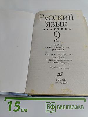 Русский язык. Практика. 9 класс