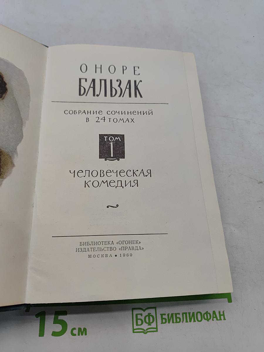 Человеческая комедия. Том 1