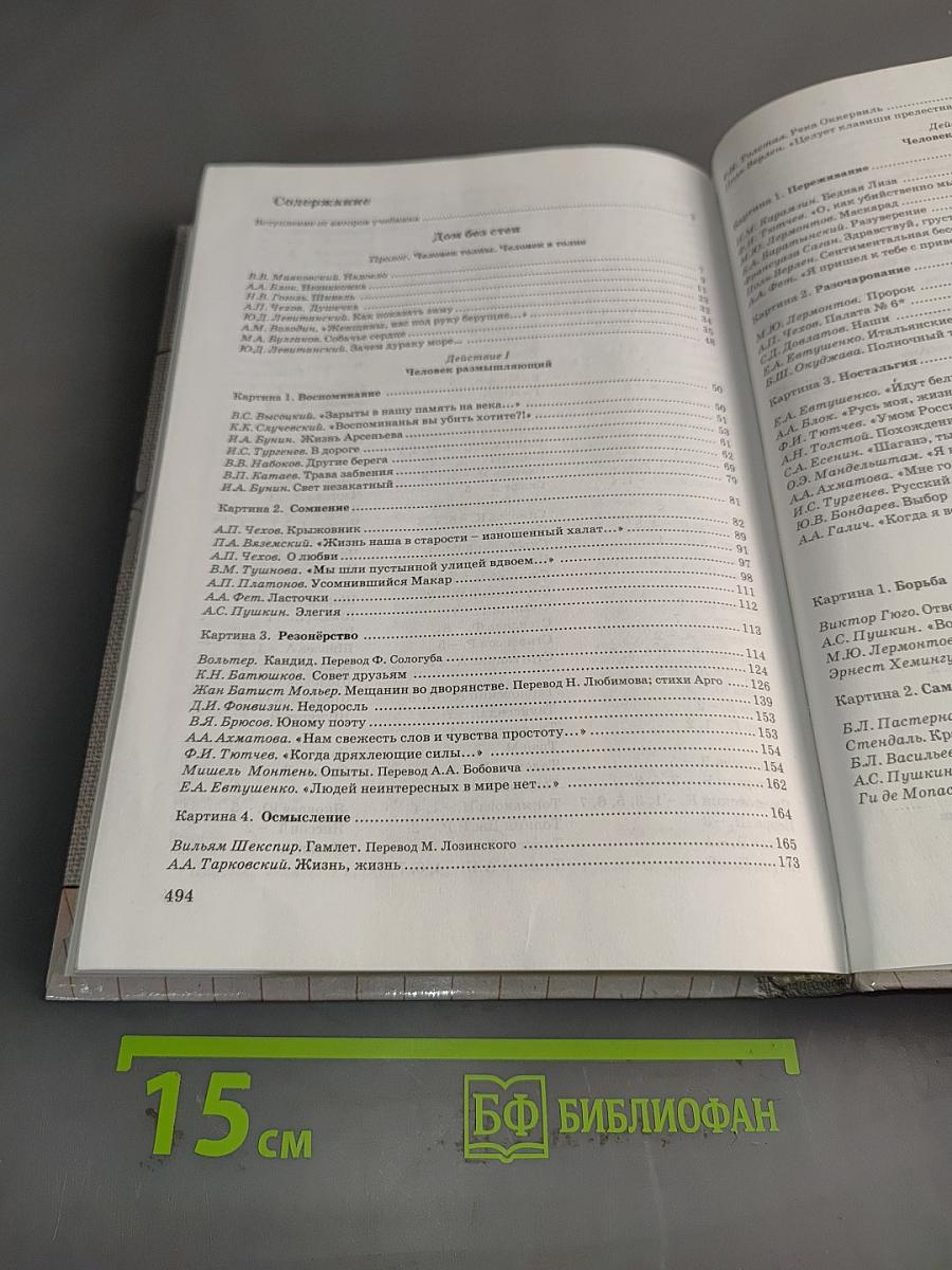 Дом без стен. Учебник по литературе. 8 класс