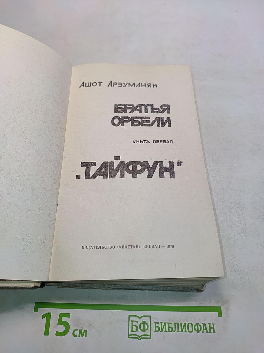Братья Орбели. Книга первая. Тайфун