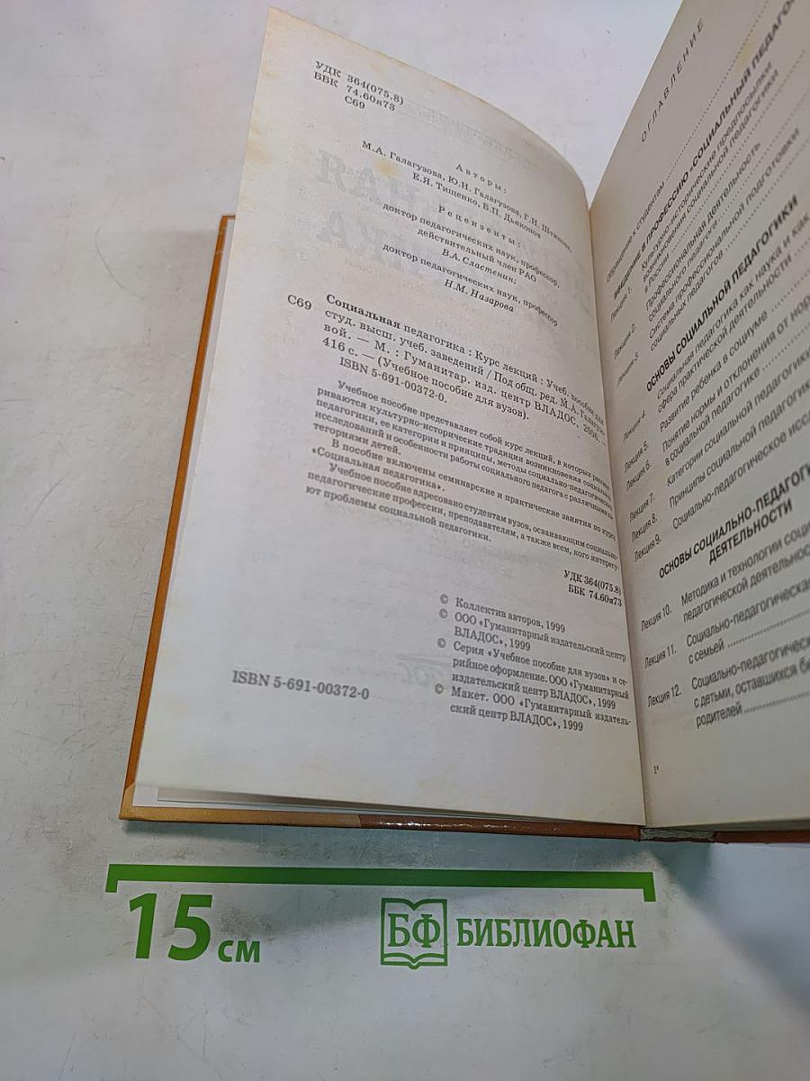 Социальная педагогика. Курс лекций