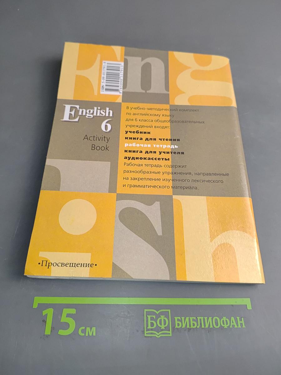 English 6. Activity Book. Рабочая тетрадь к учебнику для 6 класса общеобразовательных учреждений