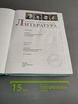 Литература. 8 класс. Часть 1
