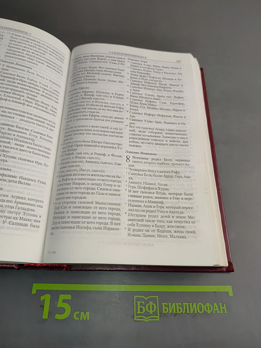 Библия. Книги Священного Писания Ветхого и Нового Завета. Канонические. В русском переводе с параллельными местами и приложениями
