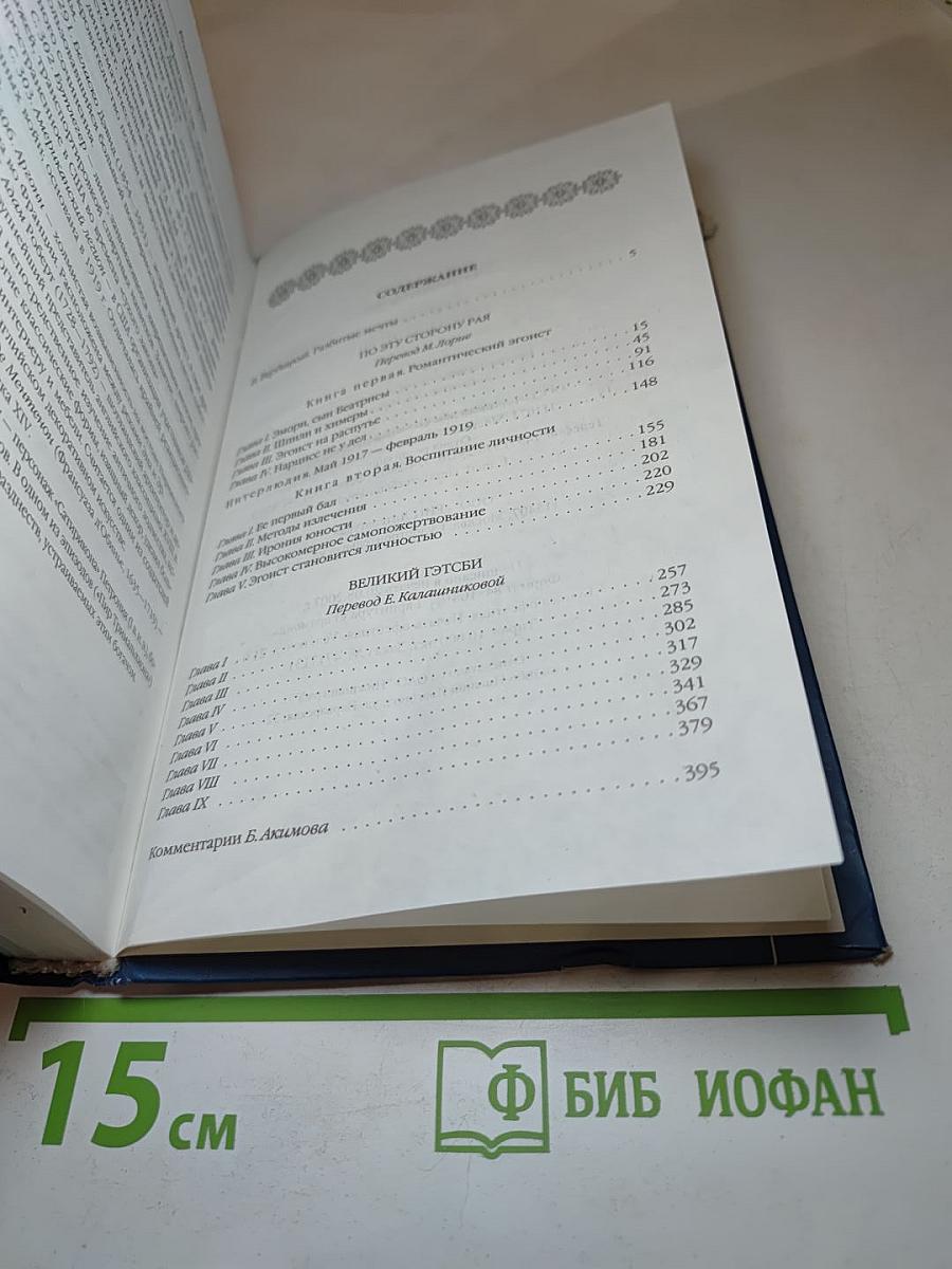 По эту сторону рая; Великий Гэтсби