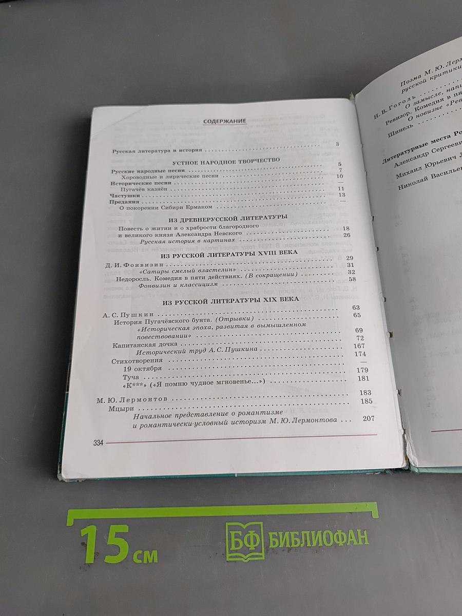 Литература 8 класс. Часть 1