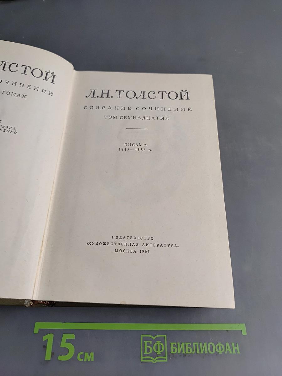 Собрание сочинений. Том семнадцатый. Письма 1845–1886 гг.