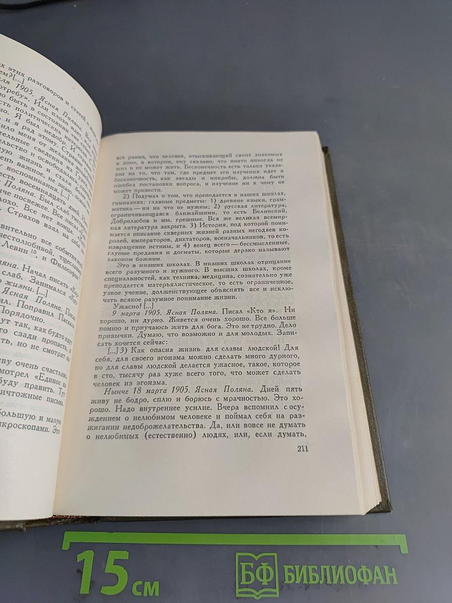 Л.Н. Толстой. Собрание сочинений в двадцати томах. Том двадцатый. Дневники 1895-1910 гг.