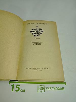 Всадник переходит бурную реку